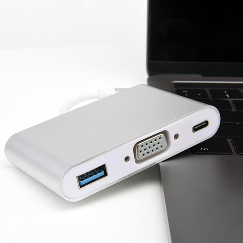 Nuevo Type-c A Vga Pd Usb Hub Adaptador Dock Para Portátil