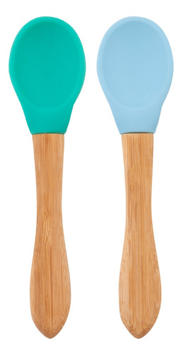 Minikoioi Scoops Aqua Green / Mineral Blue Cucharas Silicona