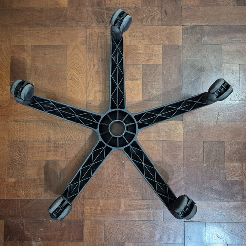 Repuesto Estrella Base C/ruedas P/silla Sillon Oficina Negro