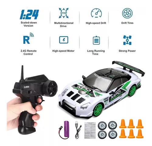 2.4G Drift Rc Car 4WD RC Drift Car Toy Remote Control GTR Model