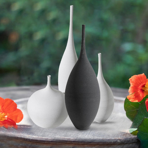 Vasos De Flores Em Cerâmica, Alto Decorativos Cônico