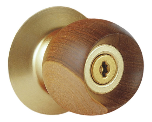 Cerradura Alcoba Madera Dorada Bell Wood