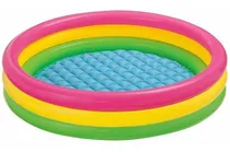 Comprar Pileta Inflable Intex 3 Aros P\u002Fniños Piso Inflable 114x25cm.