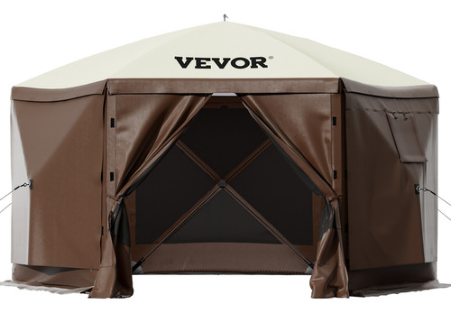 Vevor Pop-up Camping Gazebo Camping Canopy Shelter 6 Sided