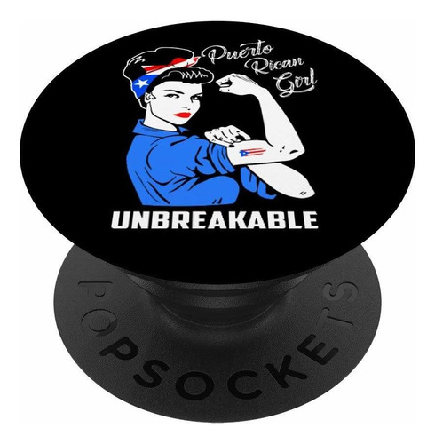 Rican Girl Irrompible  Fuerte Regalo Para Mujer Popsockets