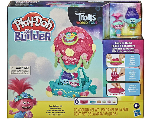 Play-doh Builder Dreamworks Trolls World Tour - Kit De Const