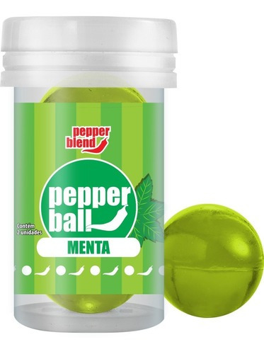 12 Bolinha Explosiva Pepper Blend Hot Ball Lubrifica Menta