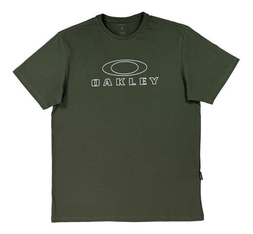Camiseta Masculina Oakley Antiviral Verde Original