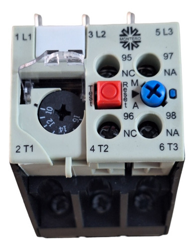Rele Termico Tripolar Tr1-t1 Montero Reg. 10 A 16 Amp