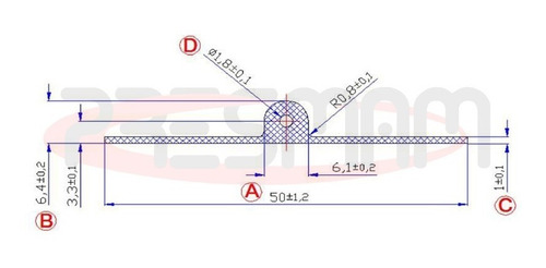 Eletrodo Condutivo De Silicone 5cm X 50cm ( Meio Metro )