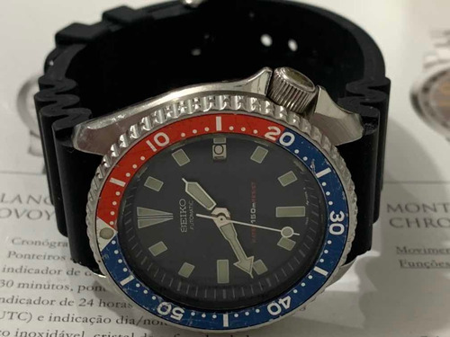 Seiko 7002-700a Scuba Divers Automatic Wr150m Pepsi Vintage