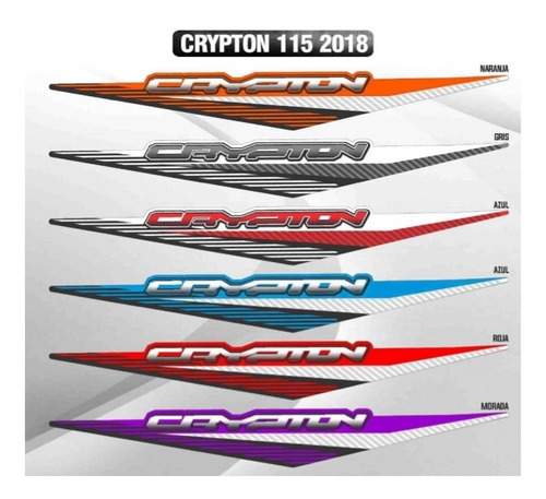 Calcomanías Crypton 115 2018