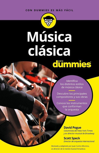 Mãâºsica Clãâ¡sica Para Dummies, De Pogue, David. Editorial Para Dummies, Tapa Blanda En Español