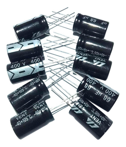Kit De Condensadores Electrolíticos 10x Radial 68uf 105°