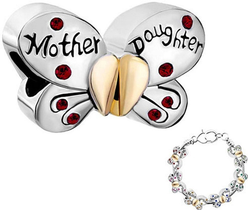 Charm Madre Hija Para Pulsera Brazalete Pandora Mama Dije