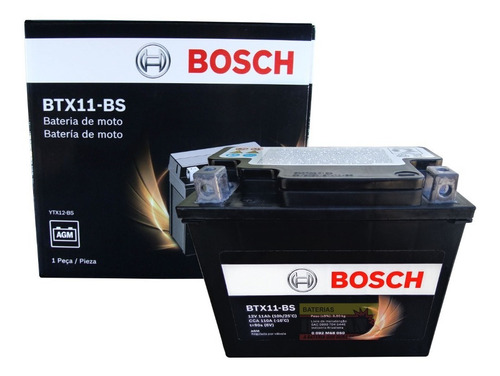 Imagem 1 de 3 de Bateria Moto Bosch Btx10-bs 10ah 12v Kawasaki 650r Vl800