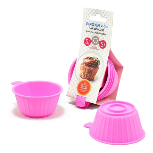 Set X4u Pirotin Molde Muffin Silicona Cupcake Vignelli