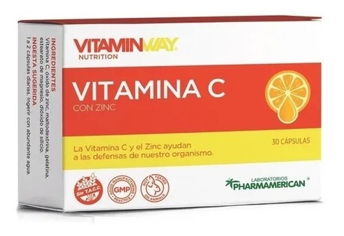 Vitaminway Vitamina C Zinc Antioxidante Fortalece Defensa X3