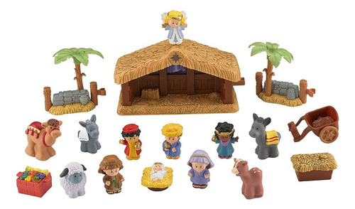 Little People Deluxe Christmas Story, Nativity Playset Con L