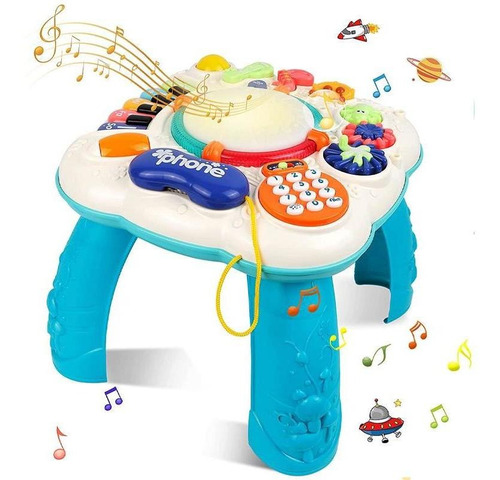 Juguete Mesita De Aprendizaje Musical Mesa Para Bebes