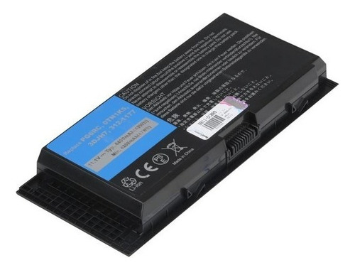 Bateria Para Notebook Dell Precision M4600 M4700 Fv993 Cor da bateria Preto