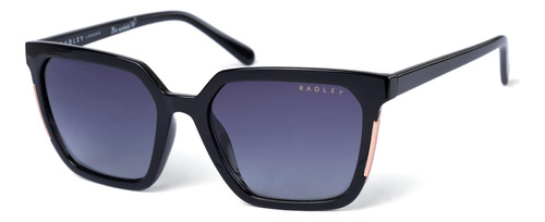 Radley London 6506 Gafas De Sol Cuadradas Para Mujer, Negro,