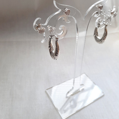 Imagen 3 de 8 de Exhibidor Para Aros Colgantes Pasantes Acrilico 3mm Joyeria