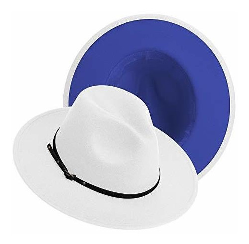Sombreros Fedora De Ala Ancha En Dos Tonos Sombrero Panamá D