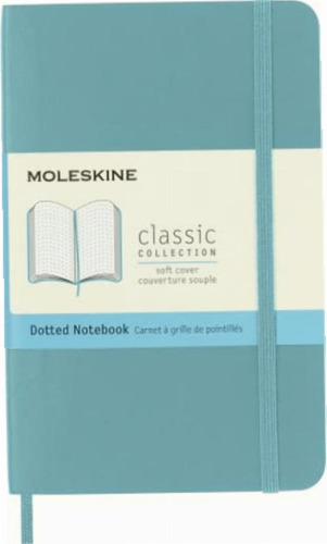 Moleskine Cuaderno Clásico, Tapa Suave, Bolsillo 3.5 X 5.5 Color Azul (reef blue)