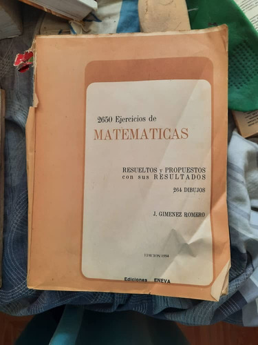 Libro De Matematicas Gimenez Romero Usado