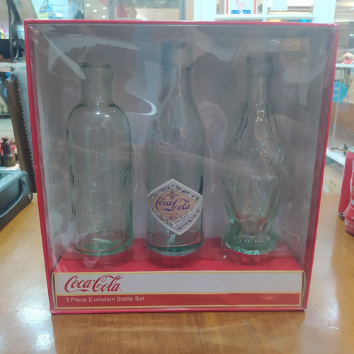 Set 3 Botellas Coca Cola A Través De Los Tiempos 