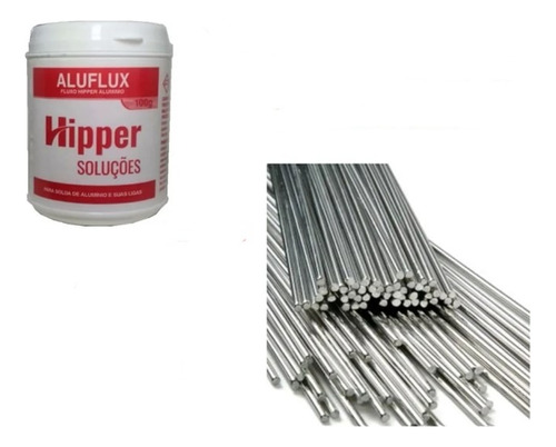 Fluxo P/solda Alumínio Aluflux 100g+500g Vareta 1,6mmc/74 Un