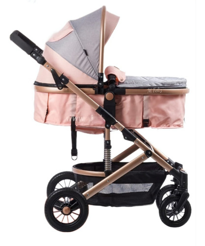 Coche Cuna Moises Ebaby Para Bebe Llantas De Caucho Comfort