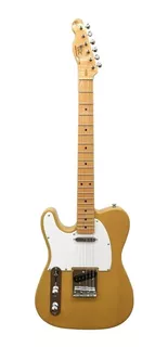 Guitarra eléctrica para zurdo SX Vintage Series FTL-50 telecaster de tilo 2000 butterscotch blonde brillante con diapasón de arce