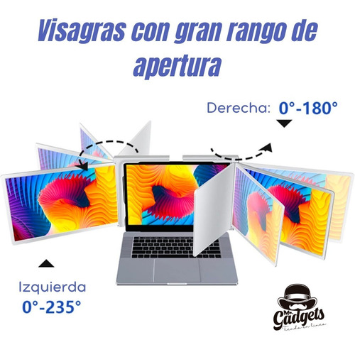 Doble Monitor 15'' Tri-pantalla Para Laptop Fhd 1080p Ips