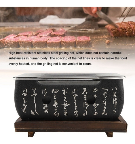 . Horno Rectangular Cocina Japonesa Estufa De Carbón Japonés