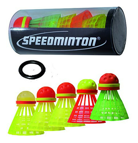 Speedminton Mix 5pk Speeder Tube - Compatible Con Marca Spee