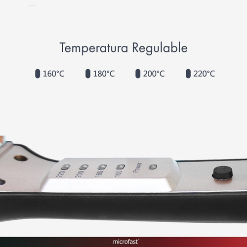 Imagen 4 de 5 de Planchita De Pelo Profesional Cerámica Regulador Temperatura