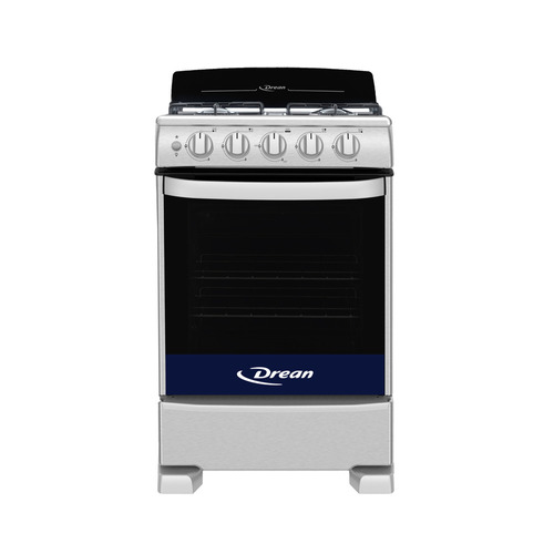 Cocina Drean Cd5502ai Multigas 4 Hornallas Inoxidable  Visor