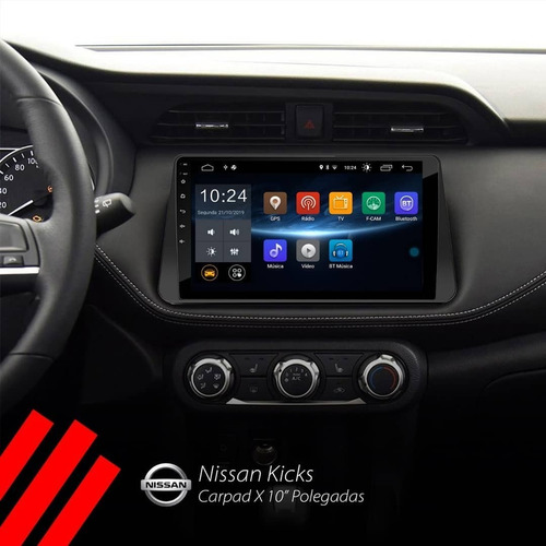 Imagem 2 de 2 de Central Multimídia Newcarpad Nissan Kicks 10 2017 Em Diante