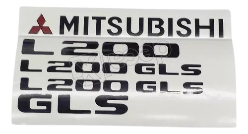 Kit Adesivos Mitsubishi Pajero L200 Gls L20gls