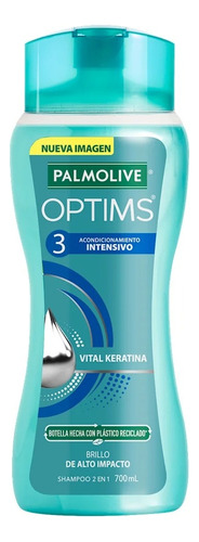 2 Pzs Palmolive Shampoo 2 En 1 Extra Intensivo 3 Optims 700m
