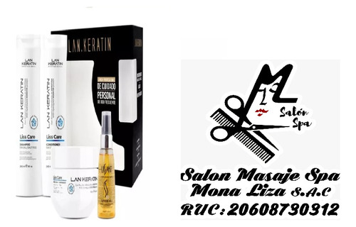 Pack De Cuidado Para El Cabello Lan Keratin 