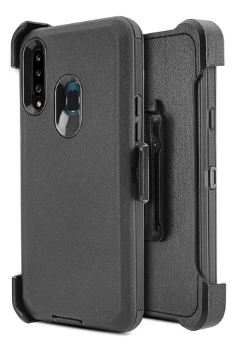 Funda Reforzada Con Clip De Cinturon Para Galaxy A20s