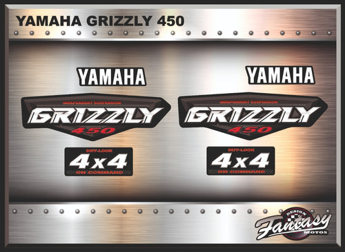 Calcos Yamaha Grizzly 450 4 X 4