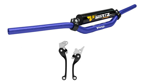 Manubrio W3d Azul + Manija Azul Yamaha Yz 125 01-07 Wirtz