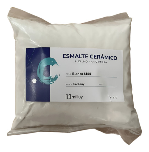 Esmalte Blanco M-44, 500gr, Cerámica, Carbany