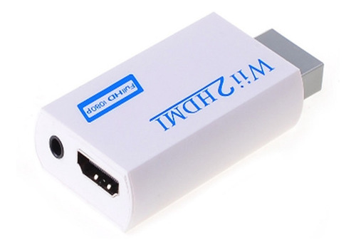 Imagem 2 de 3 de Adaptador Conversor Nintendo Wii Para Cabo Hdmi Fullhd 1080p