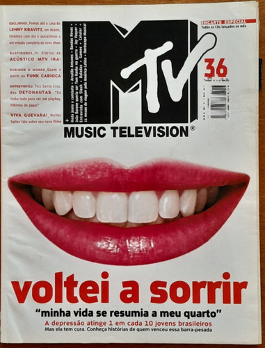 Revista Mtv Nº 36 Maio/2004 Lenny Kravitz