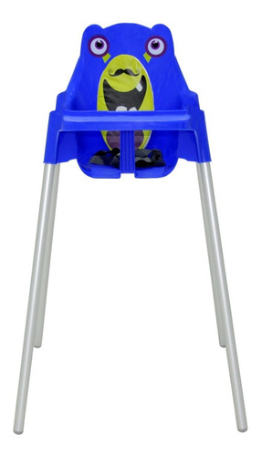 Silla De Comer Para Bebe Tramontina Monster Polipropileno Azul